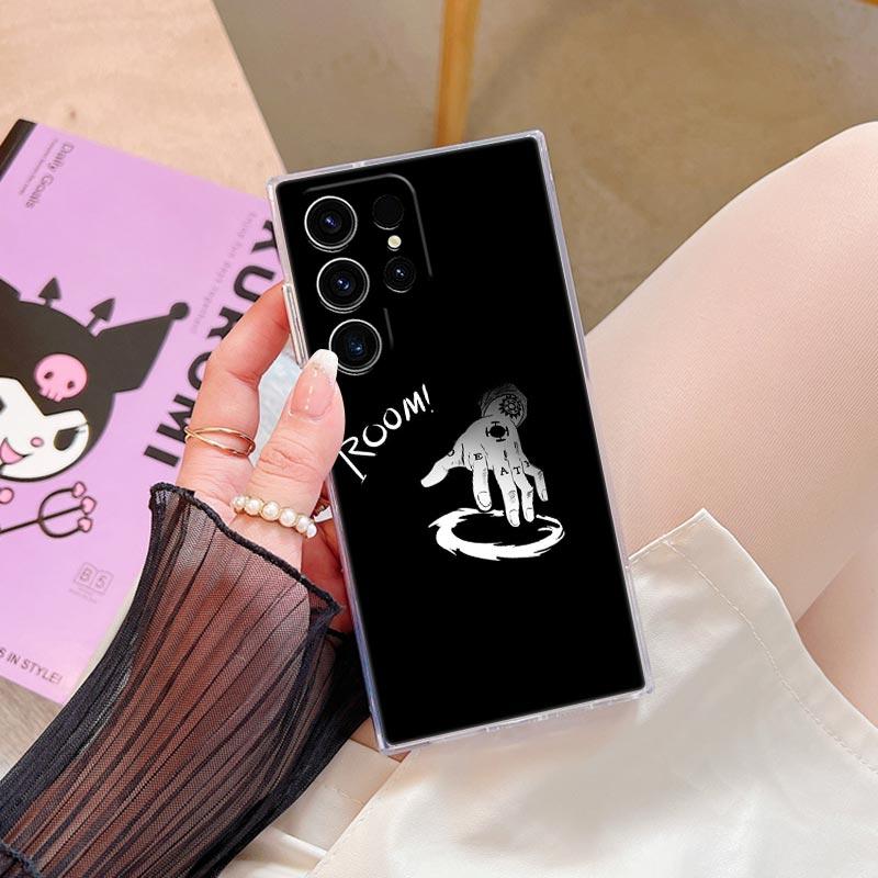 One Anime P-Piece Water Law Luffys S26 Ultra Case For Samsung Galaxy S25 S26 S24 S23 Ultra S22 S20 Plus S21 FE Clear Phone Cover