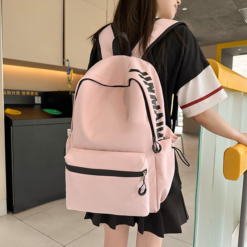 Студенческий школьный рюкзак Женский однотонный рюкзак Кампус Рюкзак с надписью