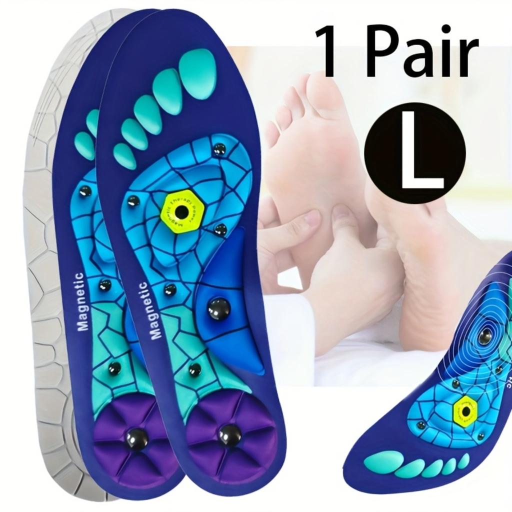 Magnetic Acupoint Massage Insole - Ergonomic Arch Support, Sweat Absorption and Odor Prevention, Soft and Elastic, Cutting Design, Muscle Tension