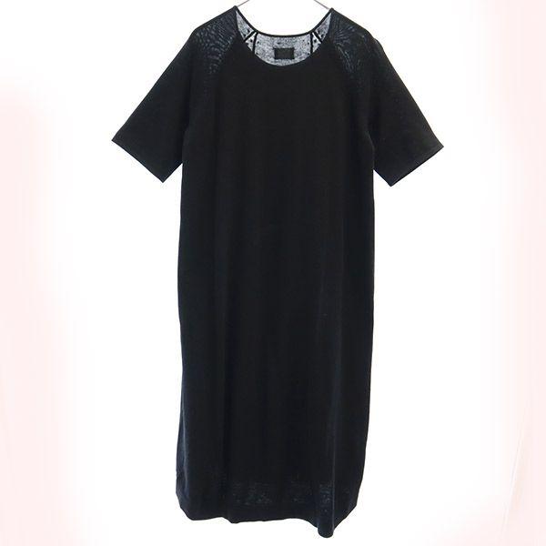 UNITED ARROWS STYLE for LIVING переключающееся платье с коротким рукавом черное Женское Б/У