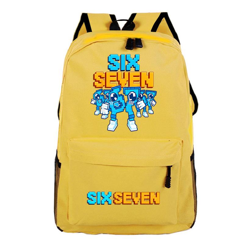 Steal A Brainrot Backpack Lightweight Outdoor School Bag Funny 67 Six Seven Print Boy Girl Lightweight Bookbag Laptop Back Pack