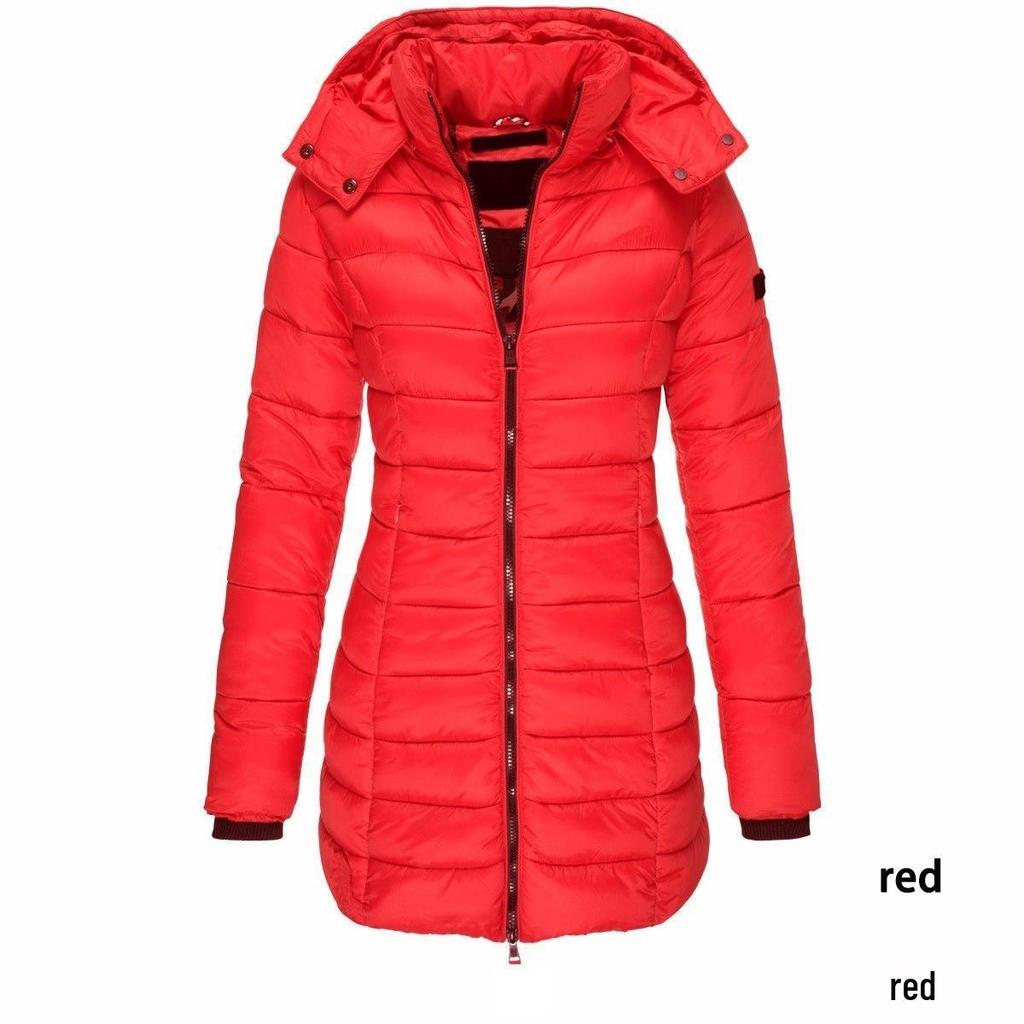 Женское плюшевое хлопковое пальто-куртка средней длины на молнии с капюшоном, Коллекция 2022 в наличии