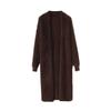 Kaslead New Women clothes Western Style Fashion Simple Loose Mohair Long sleeve Cardigan