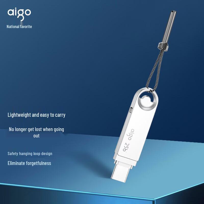 aigo U322 128GB Type-C USB3.2 Dual-Interface USB Flash Drive