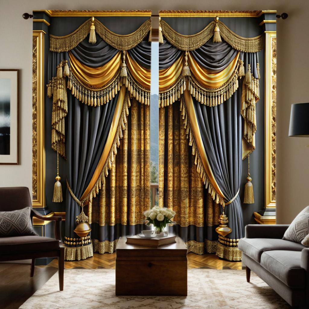 2 шт. штор с цифровой печатью HD имитация ламбрекена желтое кружево в европейском и американском стиле вышивка бахрома для дома