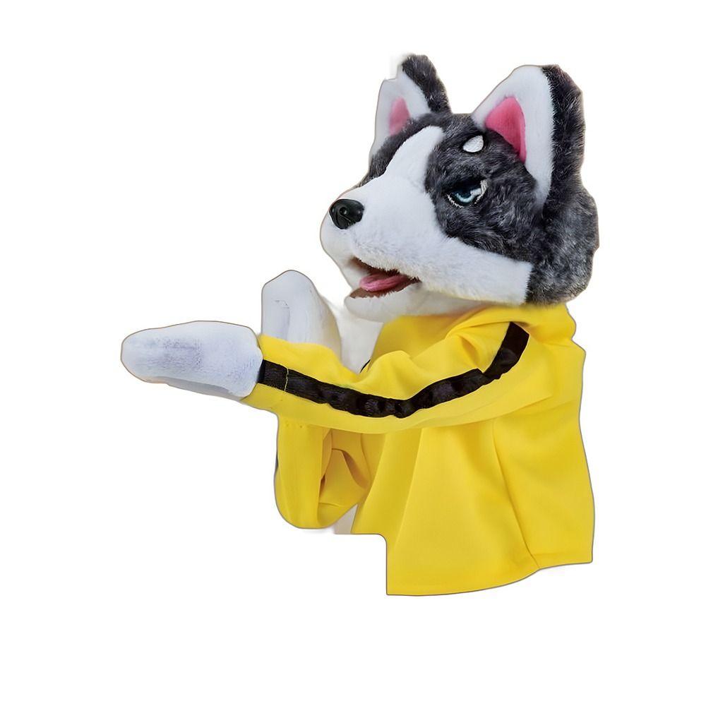 Cartoon Boxer Hand Puppet With Sound Interactive Hand Puppet Plush Puppet Dog  Birthday Gift