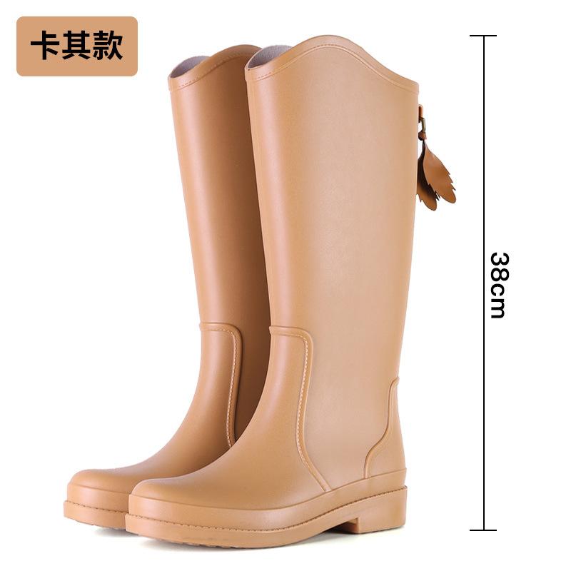 Women's Tall Rain Boots Kitchen Waterproof Non-slip Rain Boots Women Fashion Outdoor Work Boots Novo Em Botas Femininas 2024