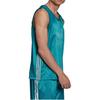 adidas Оригинальный жилет без рукавов с вышитым трилистником, мужской топ, синий, H11436