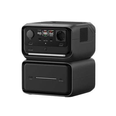 Портативная электростанция ECOFLOW RIVER 3 Max Plus, аккумулятор LFP 858 Вт·ч, выход до 1200 Вт, беспроводное соединение, солнечный генератор для улицы