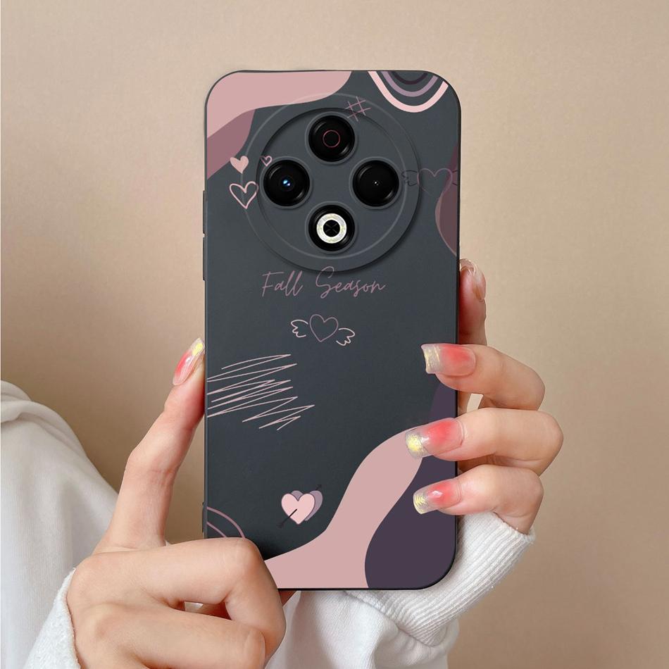 Чехол для Tecno Spark 30 Pro 30C Задняя крышка с рисунком Сердце для Tecno Spark 30C 4G 5G Полная защита Мягкие чехлы из жидкого силикона для телефона