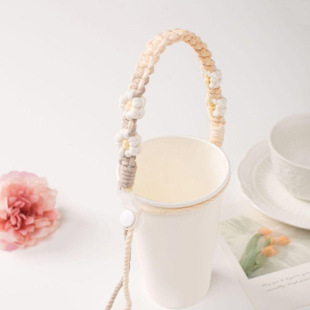 Coffee Milk Tea Cup Strap Water Bottle Handle Leakproof Packaging Strap Cup Carrying Strap