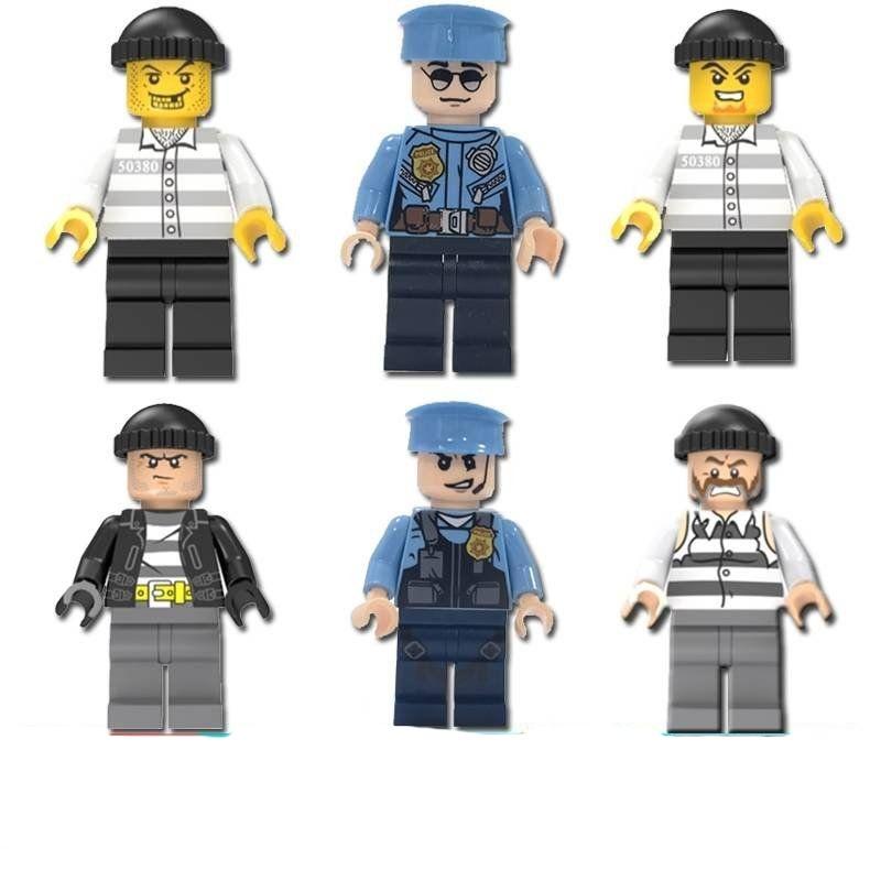 Тюремная камера Маленькая черная комната Дом Заключенный Плохой парень Пазл Сборка Строительные блоки