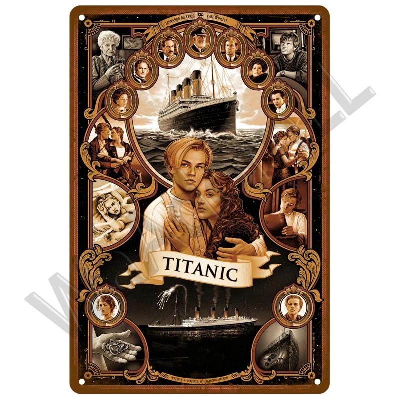 Vintage Metal Sign Movie Retro Tin Sign Aesthetic Living Room Metal Wall Decor Decoration Cinema Industrial Deco Films Poster