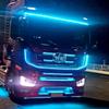24V Грузовик Разноцветный Мигающий Свет Светодиодная Декоративная Лампа Атмосферный Свет Предупреждающий Свет для Безопасности Ночной Езды Для MAN SCANIA VOLVO