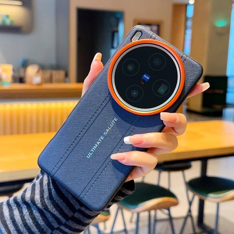 Роскошный Чехол с Дизайном из Кожи с Текстурой Крокодила Для VIVO X300 Ultra X300s X300 Pro x200s X200 pro mini Тонкий Красный Чехол-Кольцо для Камеры