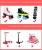 Luminous Double-Row Roller Skates with Colorful Wheels & PU Shock-Absorbing Outdoor Skates