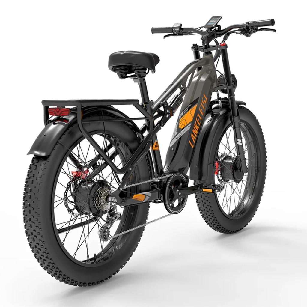 Electric Bicycle LANKELEISI MG800 Max 26" 1000Wx2 Dual Motor Electric Bike Adult Top Speed 48Km/h 48V 20AH 7 Speed Range 130Km Load 150KG
