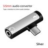 2 IN 1 Audio Adapter For Type C To 3.5MM Jack Jsaux Aux Usb C Headphone Jack Audio Cable for Xiaomi Mi iPad For Ios To 3.5mm Connector Audio Splitter