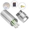 Stainless Steel Mini Sealed Waterproof Medicine Box Perfume Box Pendant EDC Environmental Protection Home Outdoor Medicine Box
