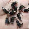 15Pcs/Box Brass Bead Head Fast Sinking Fly Fishing Bait/Humpy Fly Bait Fishing For Trout Flies Artificial Insect Fishing Bait Lure