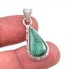 Natural Malachite Gemstone Handmade 925 Solid Sterling Silver Pendant 1.5 K6M23