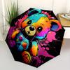 1pc Colorful Bear Automatic Open/Close Umbrella Sturdy Iron Frame, Compact Travel Umbrella,lightweight & Durable Everyday Carry a0829050