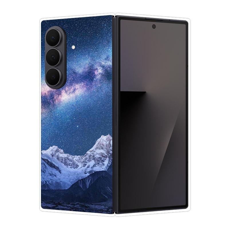 Чехол для Samsung Galaxy Z Fold 7 6 5 4 3 2 Прозрачный чехол для телефона для Samsung Fold7 Fold6 Fold5 Жесткий ПК Пластик Ударопрочный чехол Funda