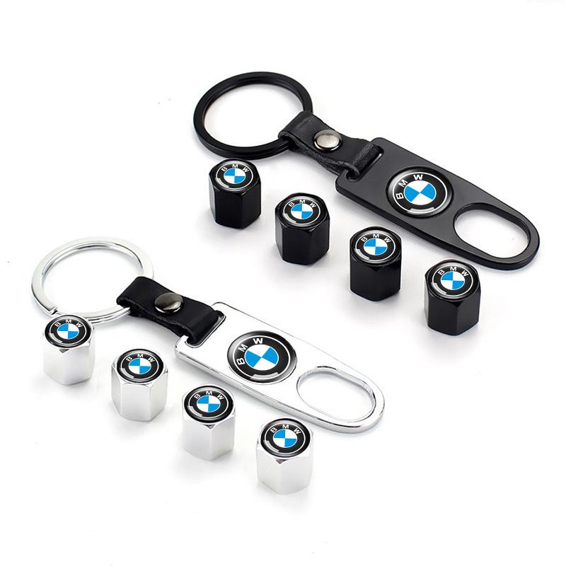 New 4Pcs Car Wheel Tire Valve Caps Air Stem Covers Accessories For BMW M E34 E36 E60 E90 E46 F10 F20 F30 X5 X6 X1 M3 M5 M6 E71 HQK0