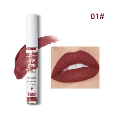 Блеск для губ Nude Matte Lip Gloss Стойкая бархатная губная помада Водостойкая, устойчивая к выцветанию, антипригарная, женская косметика 12, 01 01, 1 шт.