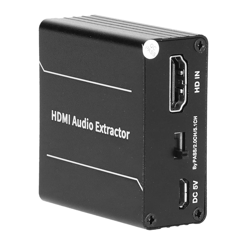 4K HD Multimedia Interface Audio Extractor High Resolution Stereo Surround Sound 5.1 Audio Splitter