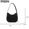 Retro Portable Small Saddlebag Female Spring and Summer Solid Color Versatile Temperament Shoulder Bag Office Ladies Daily Leisure Bag