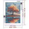 5d DIY Diamond Painting Cross Stitch Fortune Tree Scenic Tree Diamond Embroidery Mosaic Full Round Drill Home Decor