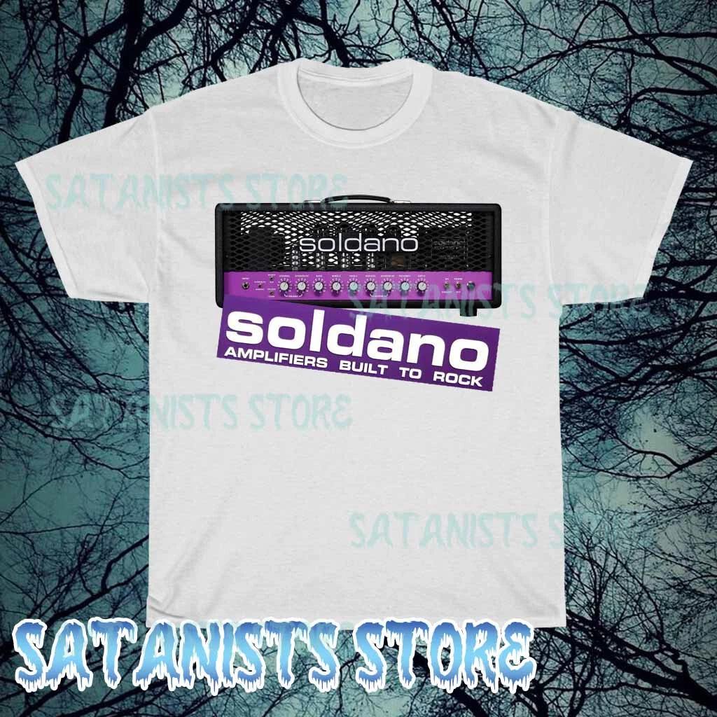 New Soldano Custom Amplification Guitar Logo Men's T-shirt funny size S to 5XL