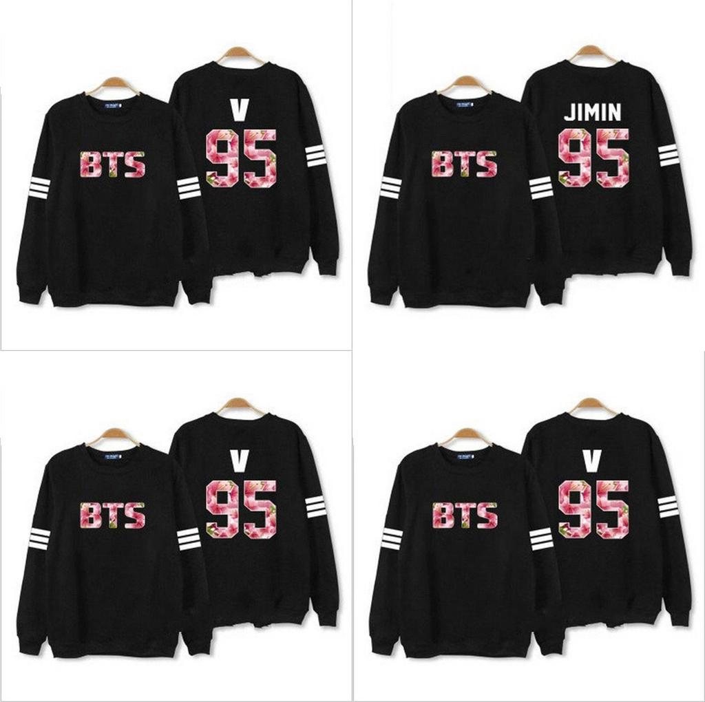 Bts в Kpop Bloom Jumper Худи Свитшот Худи Пуловер Костюмы