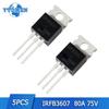 5 шт. полевой транзистор IRFB3607 IRFB3607PBF MOSFET N-канальные транзисторы 75 В 80 А TO-220 Новый