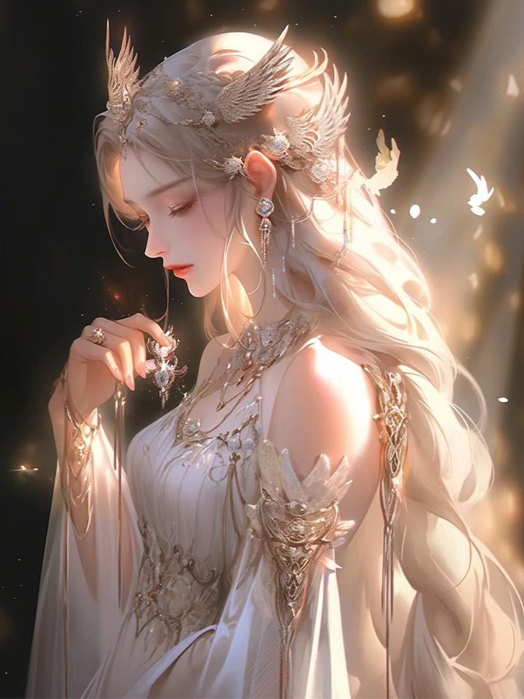 Фея Девушка 5D Diy Алмазная Картина Украшение Стены Ангел Крест Вышивка Мозаика Искусство Ручной Работы Картина Украшение Дома