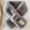 Autumn and Winter Temperament Double-sided Plush All-matching Warm Collar
