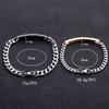 Kpop Couples For Women Matching Charm Wrist Bracelet Y2K Present Gifts Boyfriend Cuban Link Chain Zircon Stone Stainless Steel Jewelry NctTrendy Charm