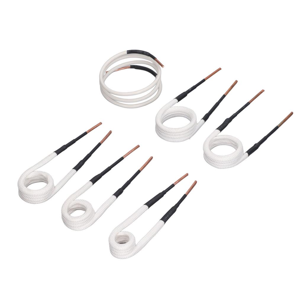 6 Pcs Induction Heater Coil Kit 3mm Brass Core 20 25 30 35 40mm Free Forming Induction Heater Wires
