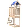 vidaXL Tour de jeu Marron 52,5 x 110,5 x 215 cm Pin massif