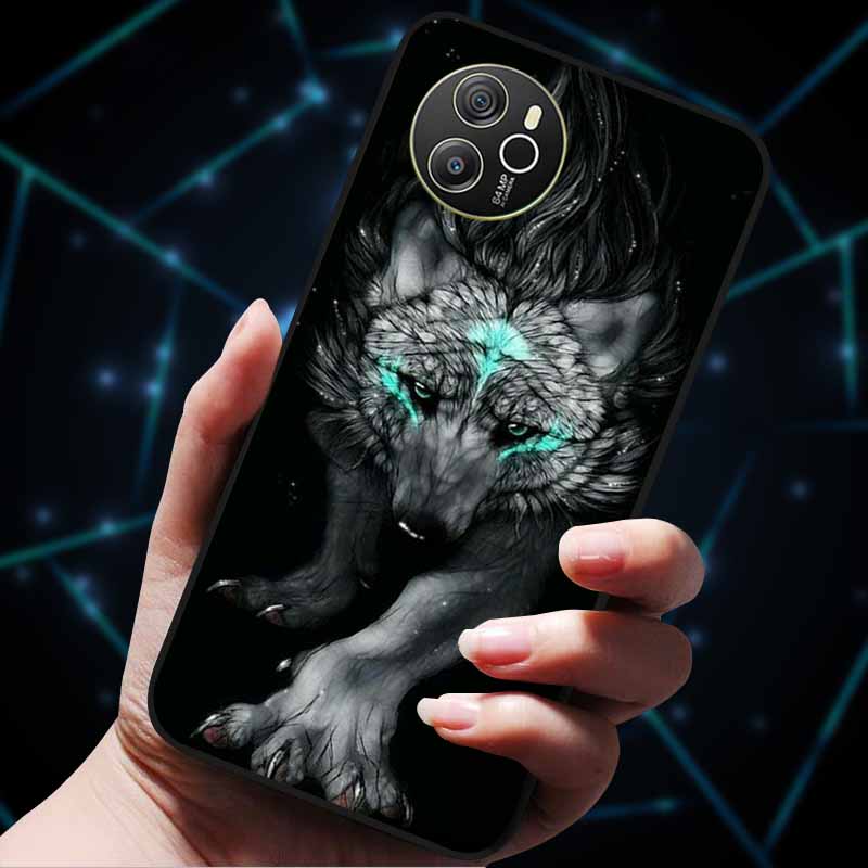 Для Oscal Tiger 12 Чехол Крутой Роскошный Мягкий Черный Силиконовый Ударопрочный Чехол для Телефона для Blackview Oscal Tiger 12 Coque Fundas TPU Etui
