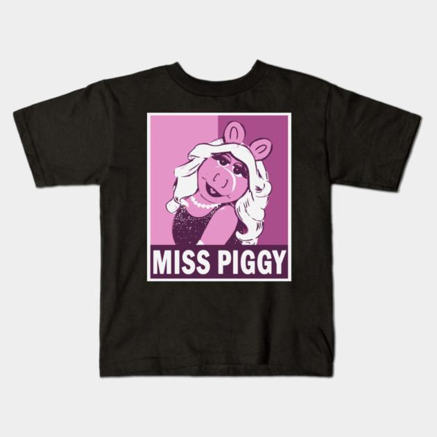Boys Girls Soft Cotton Graphic Tees Miss Piggy T-shirt Breathable Daily School Wear Kids T-Shirts