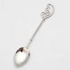 Кофейная ложка с заостренным наконечником и длинной ручкой, ретро-резьба, пищевая многоцелевая посуда, цинковый сплав, столовая ложка для смешивания и размешивания, десертная чайная ложка, кухонный инструмент