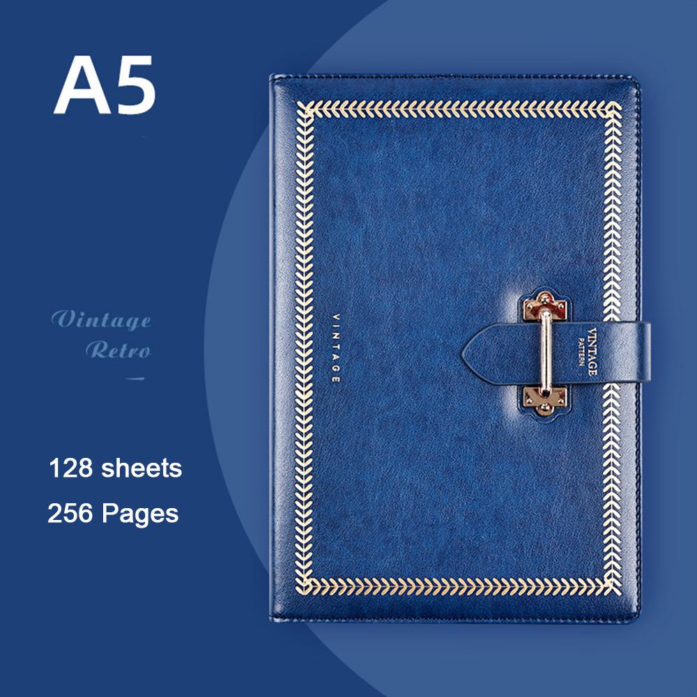 (Логотип можно выгравировать) Кожаная пряжка для блокнота А5, блокнот на руку, утолщенный студенческий дневник, блокнот, записная книжка, сменные внутренние страницы.