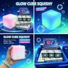 Новый Schylling Needoh Nice Cube Сквиши Игрушка-антистресс Светящаяся в темноте Медленно восстанавливающая Форма куба Сенсорная Блестящая Снятие напряжения Для взрослых Подарки