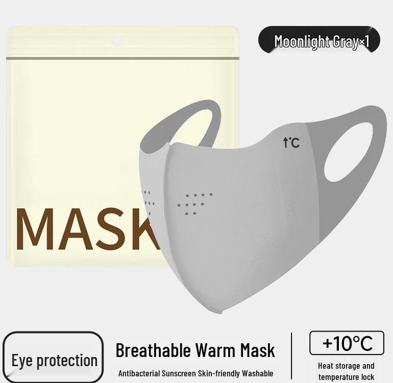 Yidun 3D Washable Warm Mask: Breathable, Dustproof, Eye Protection, Sponge Design