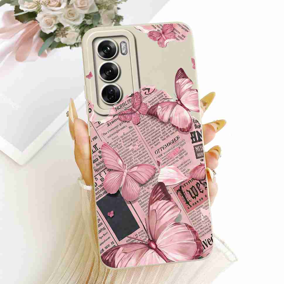 Чехол для Oppo Reno12 Pro 5G CPH2629 Новый модный painted чехол Мягкий чехол для телефона Для Oppo Reno 12 Reno12 Pro Задняя крышка Coque
