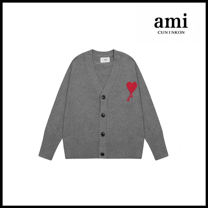 Oversized Knit Sweater With Heart Jacquard Round Neck Loose Fit Unisex Casual Pullover