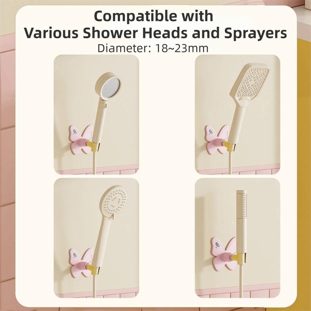Cartoon Creative Shower Head Bracket Butterfly Shape Shower Hanging Rack Home Use