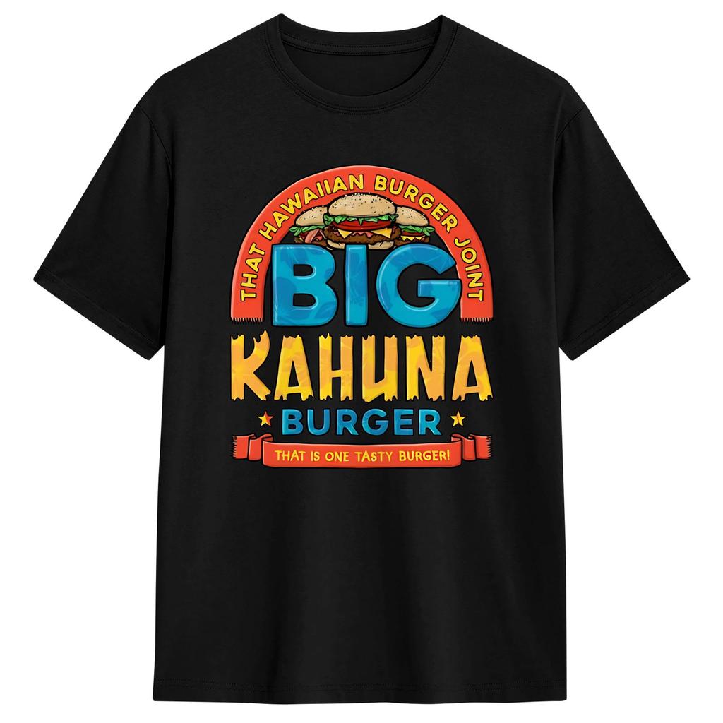 Novelty The Big Kahuna Burger T Shirt Unisexs Cotton Short Sleeve  Oneck Summer Tops Shirts